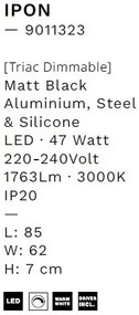 Lustra LED aplicata design modern IPON