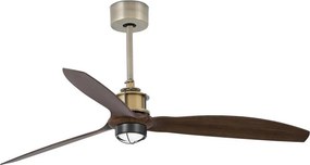 FARO 33398WT1N-LED Ventilator cu LED dimabil JUST FAN M, 16W/230V, diametru 128 cm, maro/alamă WT + DO