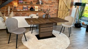 MAZZONI EXPORT FIORA Bej (material Basel 24) - SCAUN MODERN TAPIȚAT PENTRU SALON/SUFRAGERIE LOFT