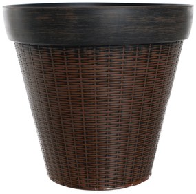 Ghiveci din plastic, maro, IROM TIP 1