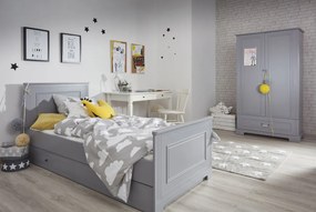 Dulap elegant Ines gri H180 cm