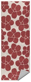 Covor tip traversă roșu lavabil 80x200 cm Red Meadow – Mila Home