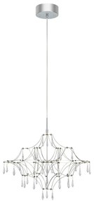 Lustră argintie LED ø 60 cm Efesos – Markslöjd