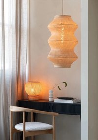 Lustra suspendata Eco, Bambus, Barbados natural, XL