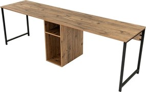 Birou cu aspect de lemn de pin 60x240 cm Twin – Kalune Design