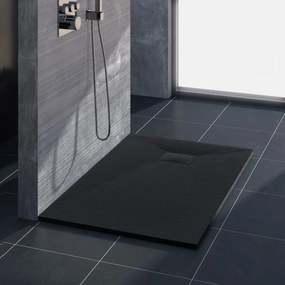 Cadita pentru dus Magnum neagra 120x80