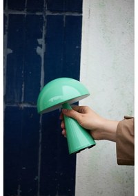 Veioză verde-mentă LED cu intensitate reglabilă (înălțime 20 cm) Mush – Hübsch