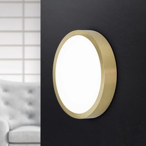 Aplica LED de perete sau tavan, Bully 14cm Antique Brass