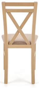Scaun de bucaterie Darius, gri/alb