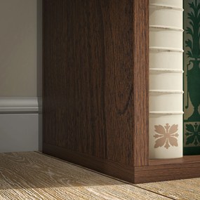 HOMCOM Bibliotecă cu 7 Suporturi Diferite, 50x24x106 cm, Maro Rustic | Aosom Romania