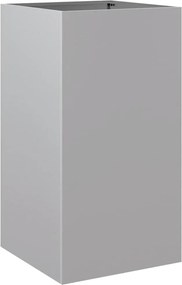 vidaXL Jardinieră, argintiu, 42x38x75 cm, oțel galvanizat