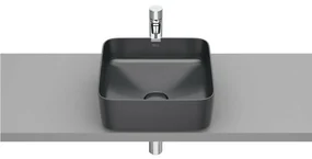 Lavoar pe blat antracit mat Roca Inspira Square 37 cm
