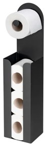 WENKO 26059100 - Suport pentru role AGIRA 12x54 cm, negru