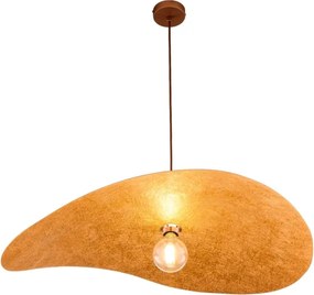 Lustră suspendată pe cablu LEAF 1xE27/15W/230V maro/cupru