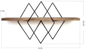 Raft de perete 36x60 cm molid