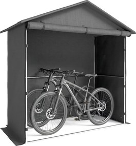 Outsunny Cort Garaj cu Intrare Rulabilă, Corzi și Țăruși, 1.1x2 m, Gri Închis | Aosom Romania