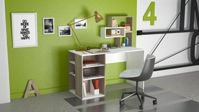 Birou haaus Ermes, Cordoba/Alb, 130 x 60 x 75 cm