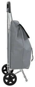 vidaXL Carucior de cumpărături Gri 35 x 28 x 92 cm Tafeta Oxford