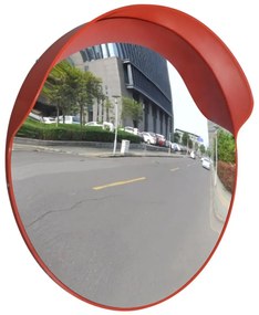 Oglinda de trafic convexa, portocaliu, 60 cm, plastic PC, de exterior 1, 60 cm, Portocaliu