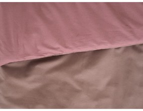 B.E.S. Petrovice Lenjerie de pat din bumbac Double face maro/bordó