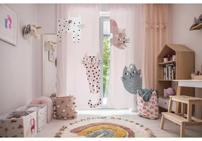 Draperie roz pentru copii 250x110 cm Meow Meow - Butter Kings