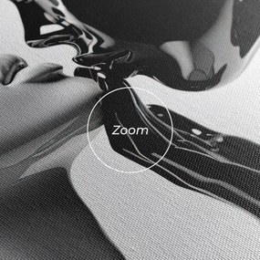 Tablou Canvas, 40x80cm, Dormitor si Living, Moderne, Alb negru, Feminine Sculpture