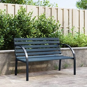 47936 vidaXL Bancă de grădină, gri, 120 cm, lemn