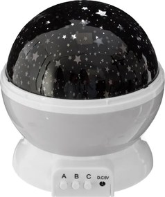 Atmosphera - Proiector LED pentru copii, 3xAA, gri