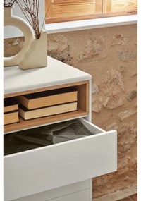 Comodă crem 120x90x40 cm Corvo – Teulat