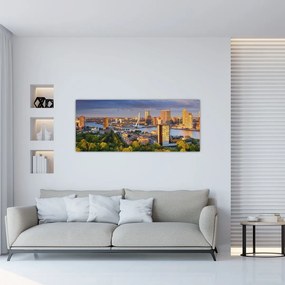 Tablou - Panorama Rotterdamului, Țările de Jos (120x50 cm)