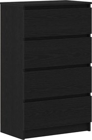 vidaXL Bufetă Stejar negru 60x35x98,5 cm Lemn prelucrat