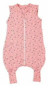 Kidsdecor - Sac de dormit cu picioruse Pink Star - 100 cm, 0.8 tog - Primavara