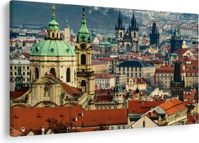 Tablou - Panorama din Praga (90x60 cm)
