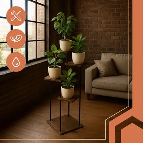 Suport de flori cu 5 niveluri în stil loft