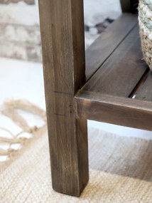Consola din lemn masiv, aspect rustic, Jad