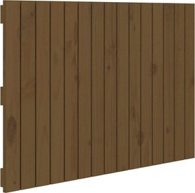 vidaXL Tăblie de pat pentru perete, maro miere, 95,5x3x60 cm