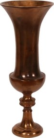 Vază din aluminiu, bronz, finisaj antichizat, 73 x 28 cm, „Delphine”