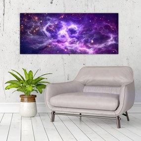 Tablou - Universul violet (120x50 cm)