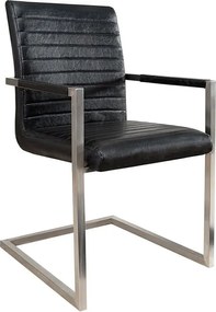 Set de 2 scaune moderne, dining sau birou, Imperial negru antic A-37079 VC