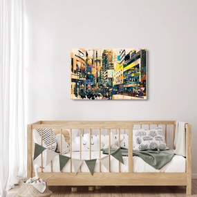 Tablou abstacțiunii pictate (90x60 cm)