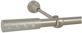 Galerie simpla fara inele ALLURE /19 - crom mat (Alege marime: 180 cm)