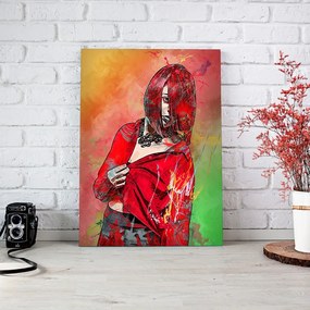 Tablou Canvas - Red fashion 40 x 60 cm