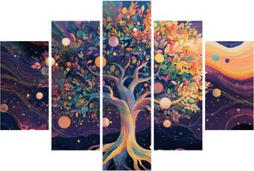 Tablou – Arbore violet plin de energie (150x105 cm)