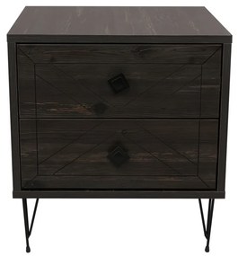 Măsuță de noptieră Luna Dark Brown