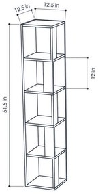 Bibliotecă Piano White