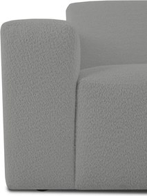 Colțar gri cu tapițerie din stofă bouclé (în formă de "U") Roxy – Scandic