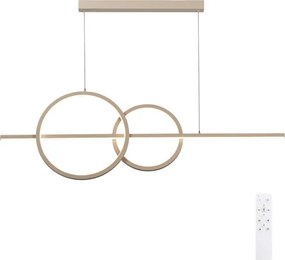 BRILAGI - Lustru LED reglabil pe cablu SIGNATURE LED/53W/230V 120 cm bej + telecomandă