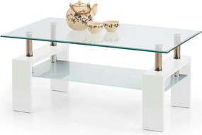 Masuta DIANA INTRO, transparent/alb, 100x60x45 cm
