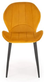 Scaun K538 velvet mustariu H85 cm