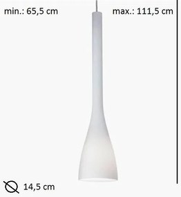 Pendul modern diametru 14,5 cm FLUT SP1 BIG bianco 035666